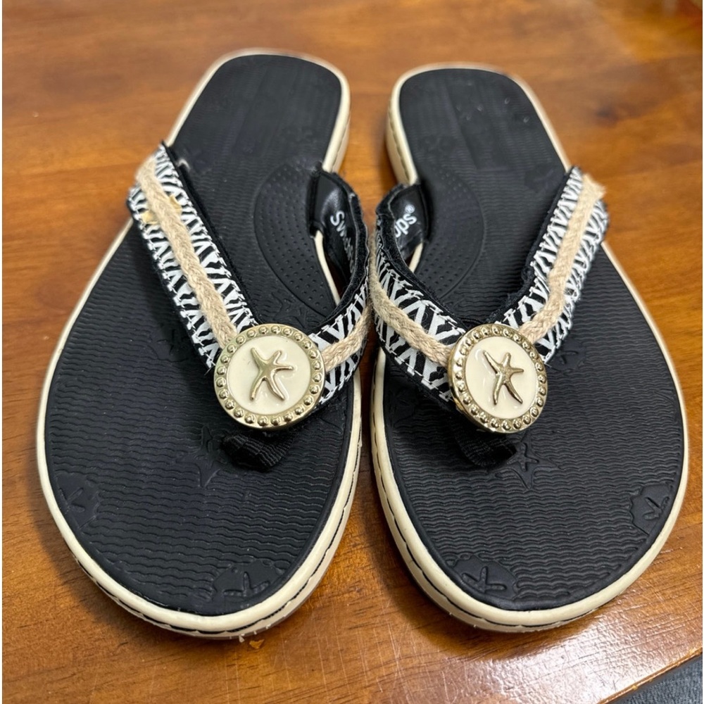 Lindsay Phillips Bonnie Black Switchflops Size 8